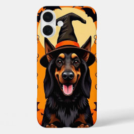 Niedlicher Halloween-Hund iPhone 16 Plus Hülle