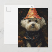 Niedlicher Halloween-Hund Postkarte (Vorne/Hinten)