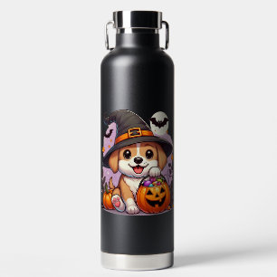 Niedlicher Halloween-Hund/Welpe Trinkflasche