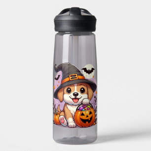 Niedlicher Halloween-Hund/Welpe Trinkflasche