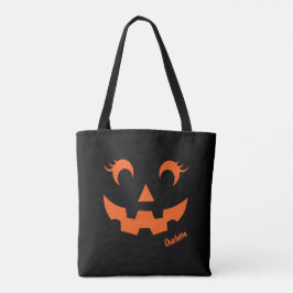 Niedlicher Halloween Jack O'Lantern Pumpkin Black Tasche