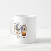 Niedlicher Halloween-Kaffeeüberhang Kaffeetasse (Vorderseite Links)