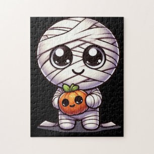 Niedlicher Halloween-Kürbis Puzzle