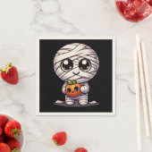Niedlicher Halloween-Kürbis Serviette (Beispiel)