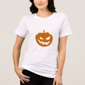Niedlicher Halloween-Kürbis Tri-Blend Shirt (Vorderseite)
