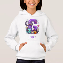 Niedlicher Halloween Monogram Letter G Hoodie