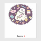 Niedlicher Halloween Nurse Oversifizierter T - Shi Aufkleber (Blatt)