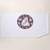 Niedlicher Halloween Nurse Oversifizierter T - Shi Strandtuch (Vorderseite)