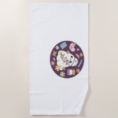 Niedlicher Halloween Nurse Oversifizierter T - Shi Strandtuch (Vorderseite)