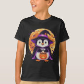 Niedlicher Halloween Pinguin Kids T - Shirt (Vorderseite)