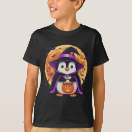 Niedlicher Halloween Pinguin Kids T - Shirt