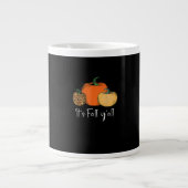 Niedlicher Halloween Pumpkin-Erntedank Herbst Jumbo-Tasse (Vorderseite)