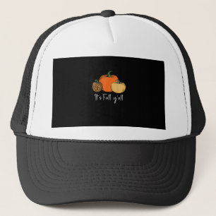 Niedlicher Halloween Pumpkin-Erntedank Herbst Truckerkappe