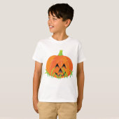 Niedlicher Halloween Pumpkin Jack-O-Lantern T-Shirt (Vorne ganz)