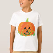 Niedlicher Halloween Pumpkin Jack-O-Lantern T-Shirt (Vorderseite)