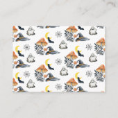 Niedlicher Halloween Pumpkin Little Boo Diaper Raf Begleitkarte (Rückseite)