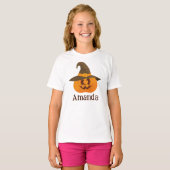 Niedlicher Halloween Pumpkin Orange Kürbislaterne  T-Shirt (Vorne ganz)