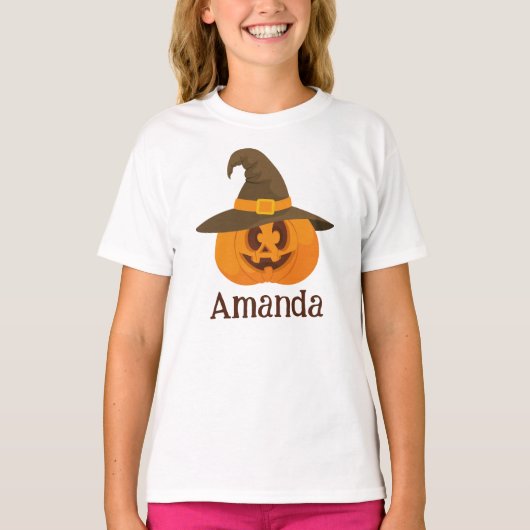 Niedlicher Halloween Pumpkin Orange Kürbislaterne  T-Shirt (Vorderseite)