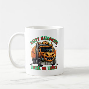Niedlicher Halloween Pumpkin Truck Kinder lustig Kaffeetasse