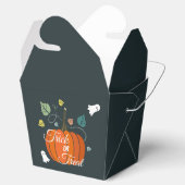 Niedlicher Halloween Pumpkin und Geistertrick oder Geschenkschachtel (Geöffnet)