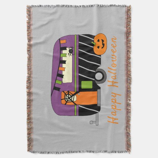 Niedlicher Halloween RV Camper individuell einstel Decke (Vorderseite Vertikal)