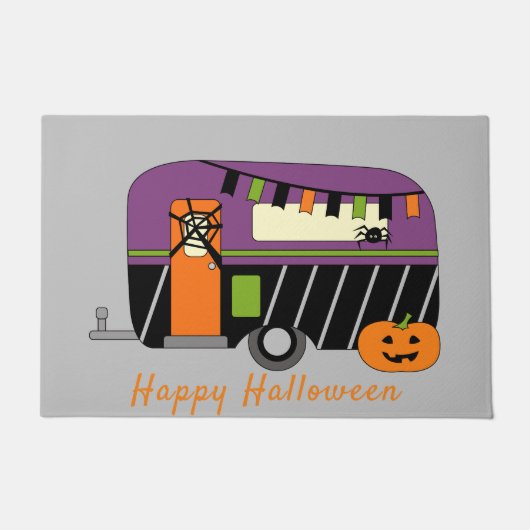 Niedlicher Halloween RV Camper individuell einstel Fußmatte (Vorderseite)