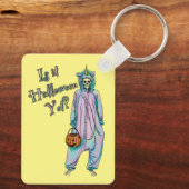 Niedlicher Halloween Skeleton Schlüsselanhänger (Rückseite)