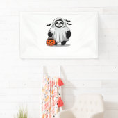 Niedlicher Halloween Sloth T - Shirt Adorable and  Banner (Insitu)