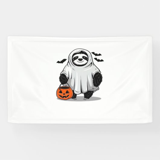 Niedlicher Halloween Sloth T - Shirt Adorable and  Banner (Horizontal)