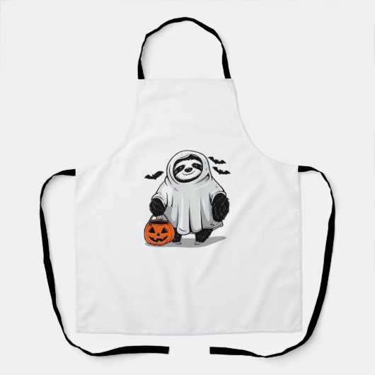 Niedlicher Halloween Sloth T - Shirt Adorable and Schürze (Vorderseite)
