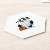 Niedlicher Halloween Sloth T - Shirt Adorable and  Untersetzer (angewinkelt)