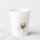 Niedlicher Halloween-Spider & Web Pappbecher (Vorderseite)
