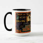Niedlicher Halloween Spook Cat Fun Pumpkin individ Tasse (Links)