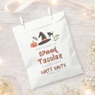 Niedlicher Halloween Spooktacular Geburtstag Danke Geschenktütchen