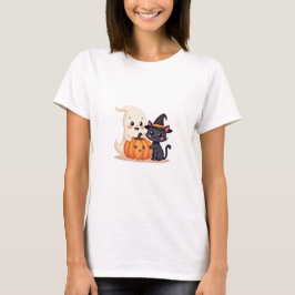 "Niedlicher Halloween-Squad | Kawaii Ghost & Pumpk T-Shirt