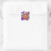 Niedlicher Halloween-Sticker Runder Aufkleber (Tasche)