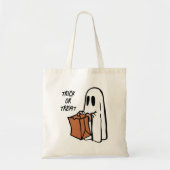 Niedlicher Halloween-Trick oder Ghost-Tasche Tragetasche (Vorne)