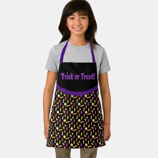 Niedlicher Halloween Trick oder Kids behandeln Schürze (Insitu)
