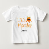 Niedlicher Halloween-Trick oder Kleiner Monsternam Baby T-shirt (Vorderseite)