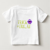 Niedlicher Halloween-Trick oder Kleiner Monsternam Baby T-shirt (Rückseite)