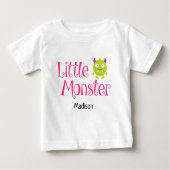 Niedlicher Halloween-Trick oder Kleiner Monsternam Baby T-shirt (Vorderseite)