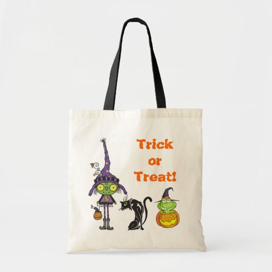 Niedlicher Halloween-Trick oder -Treat-Bag Tragetasche (Vorne)