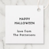 Niedlicher Halloween-Trick oder Treat-Fledermäuse Geschenkanhänger (Rückseite)