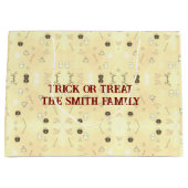 Niedlicher Halloween Trick oder Treat Große Geschenktüte (Vorderseite)