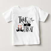 Niedlicher Halloween Trick oder Treat Hexenkind Baby T-shirt (Vorderseite)