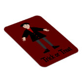 Niedlicher Halloween Vampire Custom Trick oder Tre Magnet (Rechte Seite)
