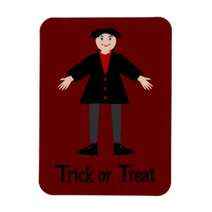 Niedlicher Halloween Vampire Custom Trick oder Tre Magnet