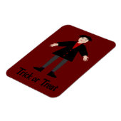 Niedlicher Halloween Vampire Custom Trick oder Tre Magnet (Linke Seite)
