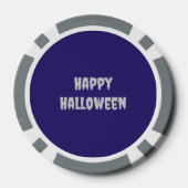 Niedlicher Halloween Wolf Custom Pokerchips (Rückseite)