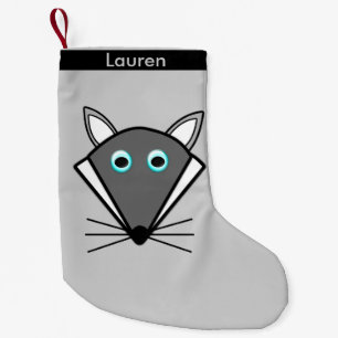 Niedlicher Halloween Wolf Custom Weihnachts-Strump Kleiner Weihnachtsstrumpf